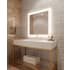 Electric Mirror Silhouette 36" W x 36" H Rectangular Frameless Bathroom Wall Mirror with Light N/A
