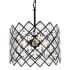 Elegant Lighting Lyla 3 Light 13" Wide Crystal Pendant with Clear Crystal Accents Black