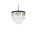 Elegant Lighting Sydney 9 Light 20" Wide Crystal Mini Chandelier with Clear Royal Cut Crystals Matte Black