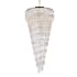 Elegant Lighting Sydney 42 Light 37" Wide Crystal Waterfall Chandelier Polished Nickel