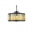 Elegant Lighting Chelsea 8 Light 28" Wide Crystal Drum Chandelier with Golden Teak Royal Cut Crystals Matte Black