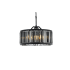 Elegant Lighting Chelsea 8 Light 28" Wide Crystal Drum Chandelier with Silver Shade Royal Cut Crystals Matte Black