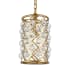 Elegant Lighting Madison 8" Wide Crystal Mini Pendant with Clear Royal Cut Crystals Golden Iron