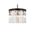 Elegant Lighting Sydney 6 Light 20" Wide Crystal Pendant with Clear Royal Cut Crystals Matte Black
