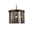 Elegant Lighting Sydney 6 Light 20" Wide Crystal Pendant with Silver Shade Royal Cut Crystals Matte Black