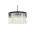 Elegant Lighting Sydney 8 Light 26" Wide Crystal Drum Chandelier with Clear Royal Cut Crystals Matte Black