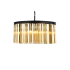 Elegant Lighting Sydney 8 Light 32" Wide Crystal Drum Chandelier with Golden Teak Royal Cut Crystals Matte Black