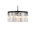 Elegant Lighting Sydney 8 Light 32" Wide Crystal Drum Chandelier with Clear Royal Cut Crystals Matte Black