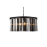 Elegant Lighting Sydney 8 Light 32" Wide Crystal Drum Chandelier with Silver Shade Royal Cut Crystals Matte Black