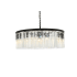 Elegant Lighting Sydney 10 Light 44" Wide Crystal Drum Chandelier with Clear Royal Cut Crystals Matte Black