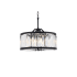 Elegant Lighting Chelsea 8 Light 28" Wide Crystal Drum Chandelier with Clear Royal Cut Crystals Matte Black