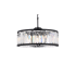 Elegant Lighting Chelsea 10 Light 36" Wide Crystal Drum Chandelier with Clear Royal Cut Crystals Matte Black