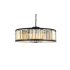 Elegant Lighting Chelsea 10 Light 44" Wide Crystal Drum Chandelier with Golden Teak Royal Cut Crystals Matte Black