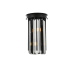 Elegant Lighting Sydney 2 Light 14" Tall Wall Sconce with Silver Shade Royal Cut Crystals Matte Black