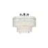 Elegant Lighting Emilia 4 Light 15" Wide Semi-Flush Ceiling Fixture Chrome