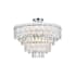 Elegant Lighting Emilia 8 Light 25" Wide Semi-flush Ceiling Fixture Chrome