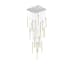 Elegant Lighting Weston 25 Light 36" Wide LED Crystal Multi Light Pendant with Clear Crystal Accents Chrome