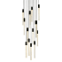 Elegant Lighting Weston 13 Light 30" Wide LED Crystal Multi Light Pendant with Clear Crystal Accents Black