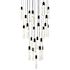 Elegant Lighting Aurora 36" Wide Crystal Chandelier Black