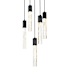 Elegant Lighting Aurora 20" Wide Crystal Chandelier Black