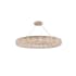 Elegant Lighting Paris 24 Light 59" Wide Crystal Ring Chandelier with Clear Royal Cut Crystals Brass
