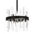 Elegant Lighting Serena 6 Light 12" Wide Crystal Pendant with Clear Crystal Accents Black