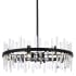 Elegant Lighting Serena 16 Light 32" Wide Crystal Drum Chandelier with Clear Crystal Accents Black