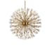 Elegant Lighting Vera 32 Light 44" Wide Crystal Sputnik Chandelier with Clear Royal Cut Crystals Gold