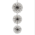 Elegant Lighting Vera 74 Light 44" Wide Crystal Sputnik Chandelier Black