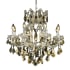 Elegant Lighting Maria Theresa 9 Light 26" Wide Crystal Chandelier with Golden Teak Royal Cut Crystals Chrome