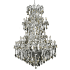 Elegant Lighting Maria Theresa 61 Light 54" Wide Crystal Chandelier with Golden Teak Royal Cut Crystals Chrome
