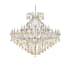 Elegant Lighting Maria Theresa 49 Light 72" Wide Crystal Chandelier with Golden Teak Royal Cut Crystals Chrome