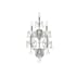 Elegant Lighting Maria Theresa 5 Light 30" Tall Wall Sconce with Clear Royal Cut Crystals Chrome