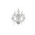 Elegant Lighting Maria Theresa 7 Light 27" Tall Wall Sconce with Clear Royal Cut Crystals Chrome
