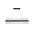 Elegant Lighting Dallas 28 Light 48" Wide Crystal Linear Chandelier with Clear Crystal Accents Black