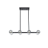 Elegant Lighting Eren 8 Light 31" Wide Crystal Linear Pendant Black