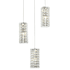 Elegant Lighting Aston 16" Wide Crystal Multi Light Pendant Chrome