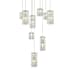 Elegant Lighting Aston 24" Wide Crystal Multi Light Pendant Chrome