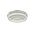 Elegant Lighting Bowen 30" Wide Semi-flush Ceiling Fixture Chrome