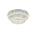 Elegant Lighting Bowen 30" Wide Semi-flush Ceiling Fixture Chrome