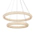 Elegant Lighting Bowen 32" Wide LED Crystal Ring Chandelier - 6720 Lumens Chrome