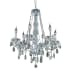 Elegant Lighting Verona 6 Light 24" Wide Crystal Chandelier with Golden Teak Royal Cut Crystals Chrome