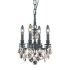 Elegant Lighting Lillie 4 Light 10" Wide Crystal Chandelier with Golden Teak Royal Cut Crystals Dark Bronze