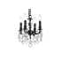 Elegant Lighting Lillie 4 Light 10" Wide Crystal Chandelier with Clear Royal Cut Crystals Dark Bronze