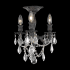 Elegant Lighting Rosalia 3 Light 13" Wide Semi-Flush Ceiling Fixture with Clear Royal Cut Crystals Dark Bronze