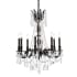 Elegant Lighting Rosalia 8 Light 24" Wide Crystal Chandelier with Golden Teak Royal Cut Crystals Dark Bronze