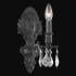 Elegant Lighting Monarch 12" Tall Wall Sconce with Clear Royal Cut Crystals Dark Bronze