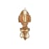 Elegant Lighting Monarch 12" Tall Wall Sconce with Golden Teak Royal Cut Crystals French Gold