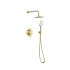 Elegant Lighting George Shower Only Trim Package with 2.3 GPM Multi Function Shower Head Brushed Gold