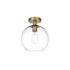 Elegant Lighting Baxter 10" Wide Semi-flush Globe Ceiling Fixture Satin Gold